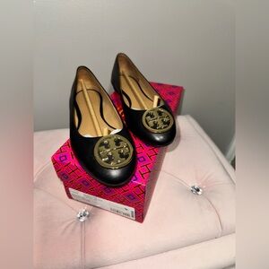 Tory Burch Benton 2 Ballet Flat Nappa Leather Flats.